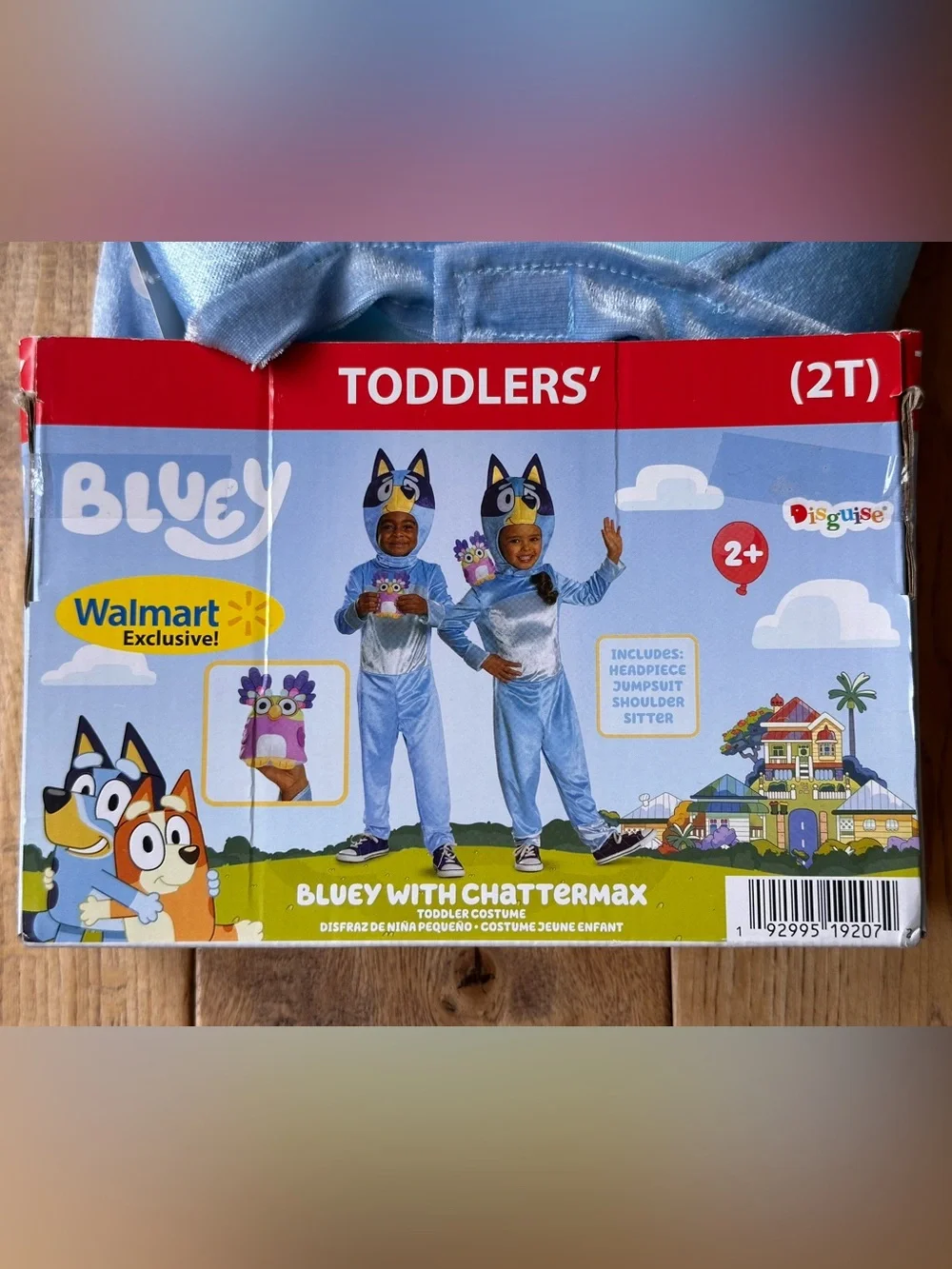 NEW Disguise Bluey With Chattermax Costume size 2T